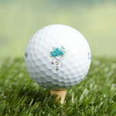 Turquoise-Rozen met Keys Golfballen (Insitu Shirt)