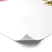 Turquoise-Rozen met Keys Poster (Hoek)