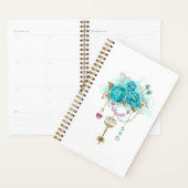 Turquoise Rozen met Sleutels Planner (Display)
