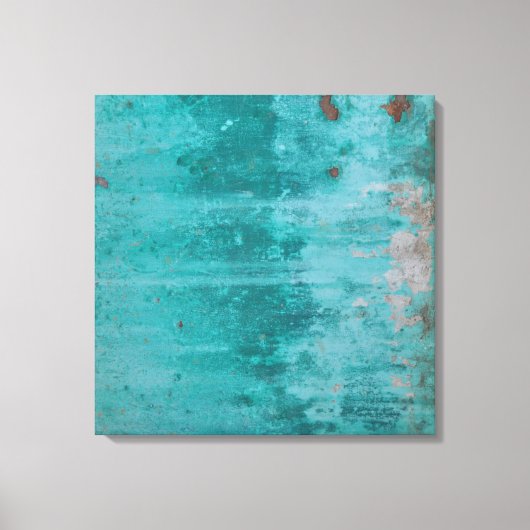 Turquoise Rust | ABSTRACT Canvas Afdruk (Voorkant)