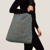 Turquoise Rust Abstract Crossbody Tas (Dichtbij)