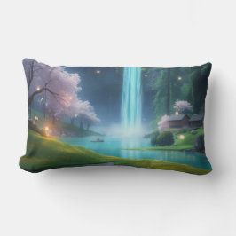 "Turquoise Rust – Drijf in Kalm Water Kussen