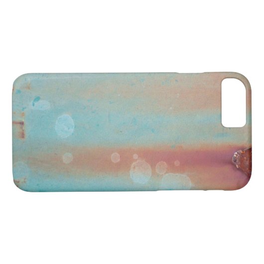 Turquoise Rusted Metal Case-Mate iPhone Case (Achterkant (Horizontaal))