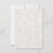 Turquoise Rustic Seashell Wedding RSVP Kaart (Achterkant)