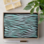 Turquoise Safari Serie Design 15 Tissuepapier (Geschenk)