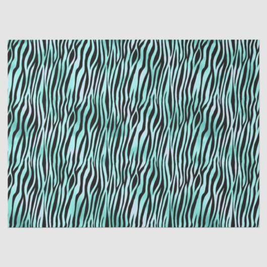 Turquoise Safari Serie Design 15 Tissuepapier (Voorkant)