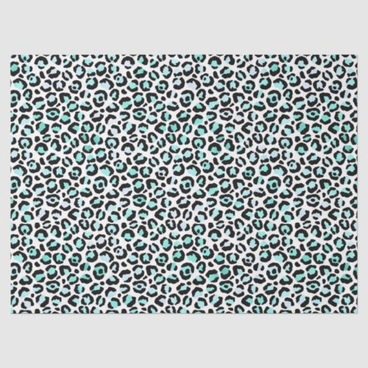 Turquoise Safari Serie Design 17 Tissuepapier (Voorkant)
