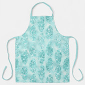 Turquoise Safari-serie ontwerp 1 Schort (Voorkant)