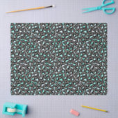 Turquoise Safari Series Design 11 Tissuepapier (Craft)