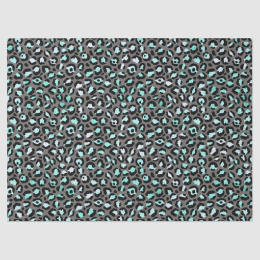 Turquoise Safari Series Design 11 Tissuepapier (Voorkant)