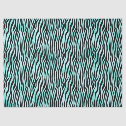 Turquoise Safari Series Design 15 Tissuepapier (Voorkant)
