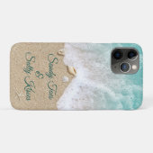 Turquoise Sandy Toes Salty Kisses Case-Mate iPhone Case (Achterkant (horizontaal))