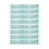 Turquoise Sandy Toes Salty Kisses Merry Kerstmis (Vel)