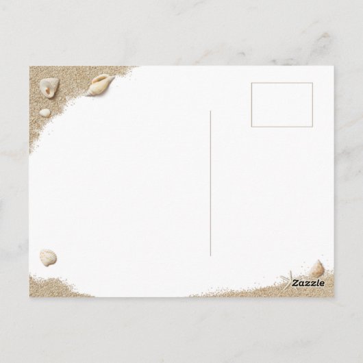 Turquoise Sandy Toes Salty Kisses Merry Kerstmis Briefkaart (Achterkant)