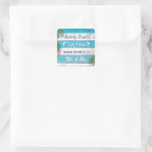 Turquoise Sandy Toes Salty Kisses Sticker (Tas)