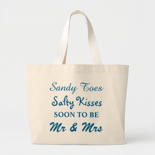 Turquoise Sandy Toes Salty Kisses Tas (Voorkant)