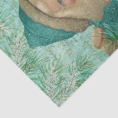 Turquoise Santa Tissuepapier (Detail)