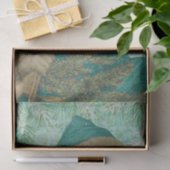 Turquoise Santa Tissuepapier (Geschenk)