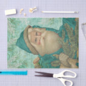 Turquoise Santa Tissuepapier (Craft)