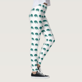Turquoise Scandinavian Hygge Beer Leggings