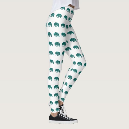 Turquoise Scandinavian Hygge Beer Leggings (Rechts)