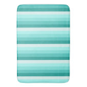 Turquoise-schaduwstrepen Badmat (Voorkant Verticaal)