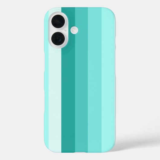 Turquoise-schaduwstrepen Case-Mate iPhone Case (Achterkant)