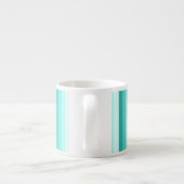 Turquoise-schaduwstrepen Espresso Kop (Achterkant)