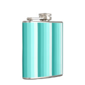 Turquoise-schaduwstrepen Heupfles (Rechts)