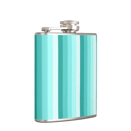 Turquoise-schaduwstrepen Heupfles (Rechts)