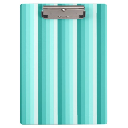 Turquoise-schaduwstrepen Klembord (Voorkant)