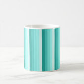 Turquoise-schaduwstrepen Koffiemok (Center)