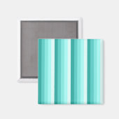 Turquoise-schaduwstrepen Magneet (Voorkant / Achterkant)