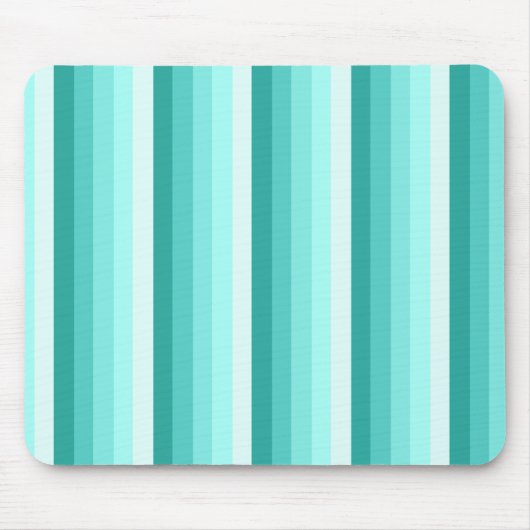 Turquoise-schaduwstrepen Muismat (Voorkant)
