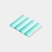 Turquoise-schaduwstrepen Post-it® Notes (Schuin)