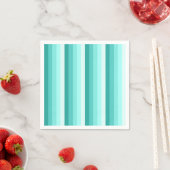 Turquoise-schaduwstrepen Servet (Insitu)