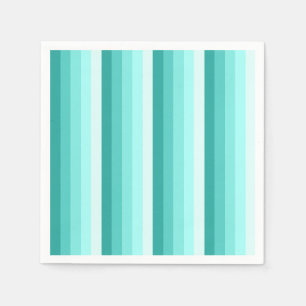 Turquoise-schaduwstrepen Servet