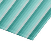 Turquoise-schaduwstrepen Snijplank (Hoek)