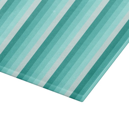 Turquoise-schaduwstrepen Snijplank (Hoek)