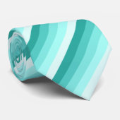 Turquoise-schaduwstrepen Stropdas (Opgerold)