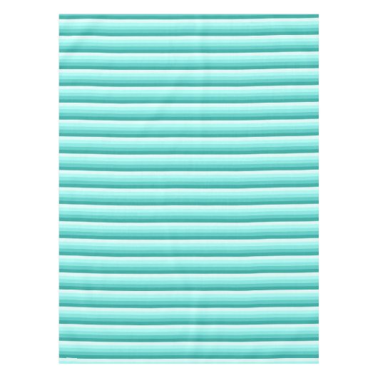 Turquoise-schaduwstrepen Tafelkleed (Voorkant)