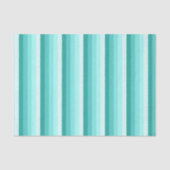 Turquoise-schaduwstrepen Tissuepapier (Voorkant)