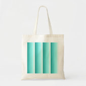 Turquoise-schaduwstrepen Tote Bag (Voorkant)