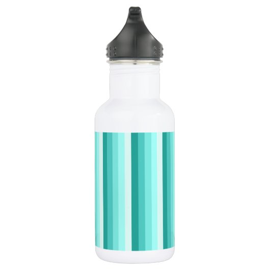 Turquoise-schaduwstrepen Waterfles (Rechts)
