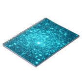 Turquoise Schittering Notitieboek (Linkerzijde)