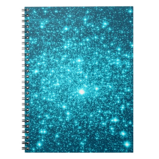 Turquoise Schittering Notitieboek (Voorkant)