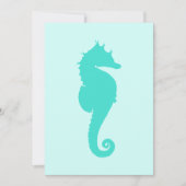 Turquoise Seahorse Kaart (Voorkant)