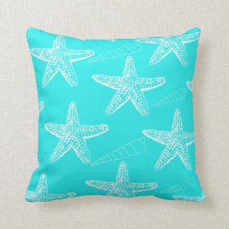 Turquoise Seashell Pillow Kussen