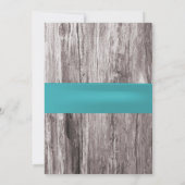 Turquoise Seashells Beach Theme Bachelorette Party Kaart (Achterkant)