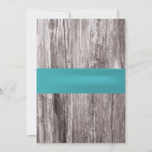 Turquoise Seashells Beach Theme Bachelorette Party Kaart (Achterkant)